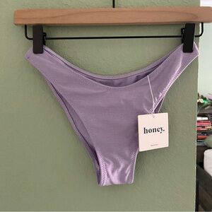 Honey Swim Lavender Shimmer Underwire Set ~ Size Small Top/Small Bottoms
